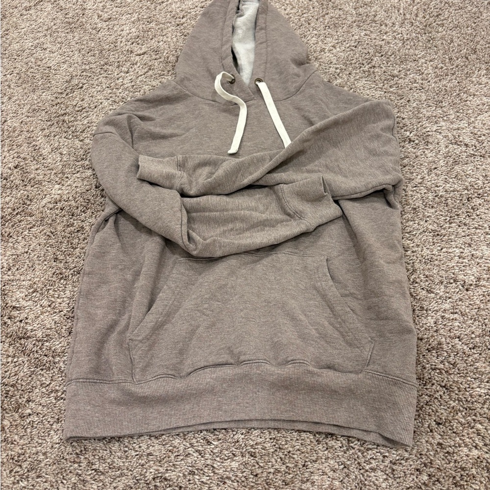 Buffalo David Bitton Gray and Cream Hoodie Sweatshirt
